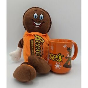 Hershey's Chocolate World Reese's Mug & Stuffed‎ Plush Gift Coffee Tea Travel